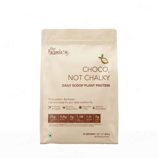 The Basics Woman Choco, Not Chalky Daily Scoop Plant Protein Powder